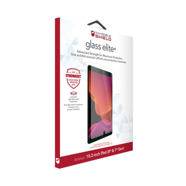 InvisibleShield Elite Plus Glass Screen Protector For iPad 10.2 (7th|8th|9th Gen)- Clear